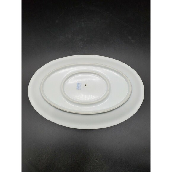 Noritake Gravy Boat Under Plate Japan Geometric Band Florals with Gold 1918 - Picture 10 of 12